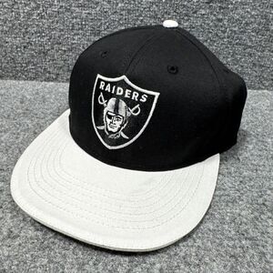 Raiders Snapback Hat Black/White Brim‎ NFL Modelo Logo